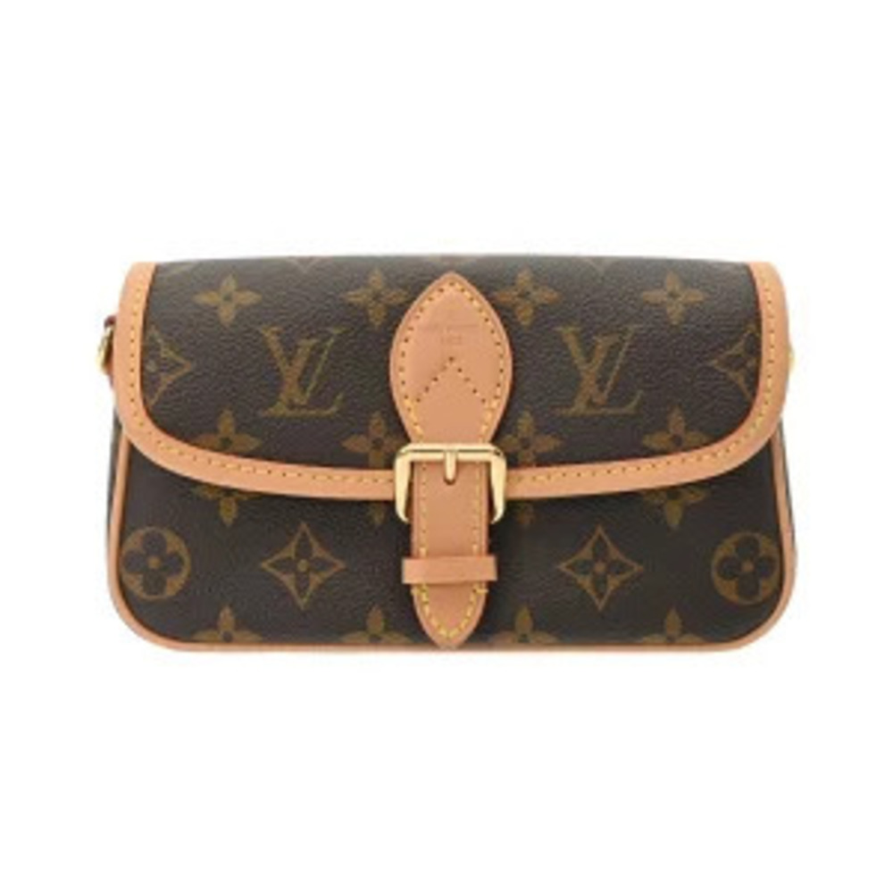 Louis Vuitton Monogram Diane Brown Canvas Shoulder Bag